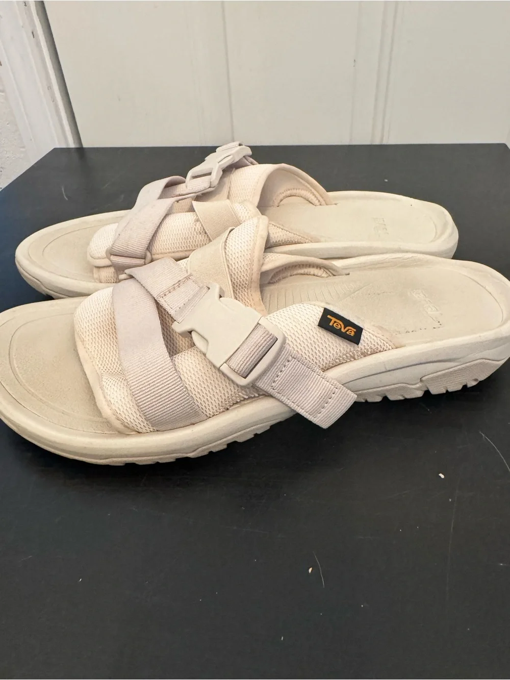 Teva Men’s Hurricane Verge Slides Sandals Birch Beige Size 14